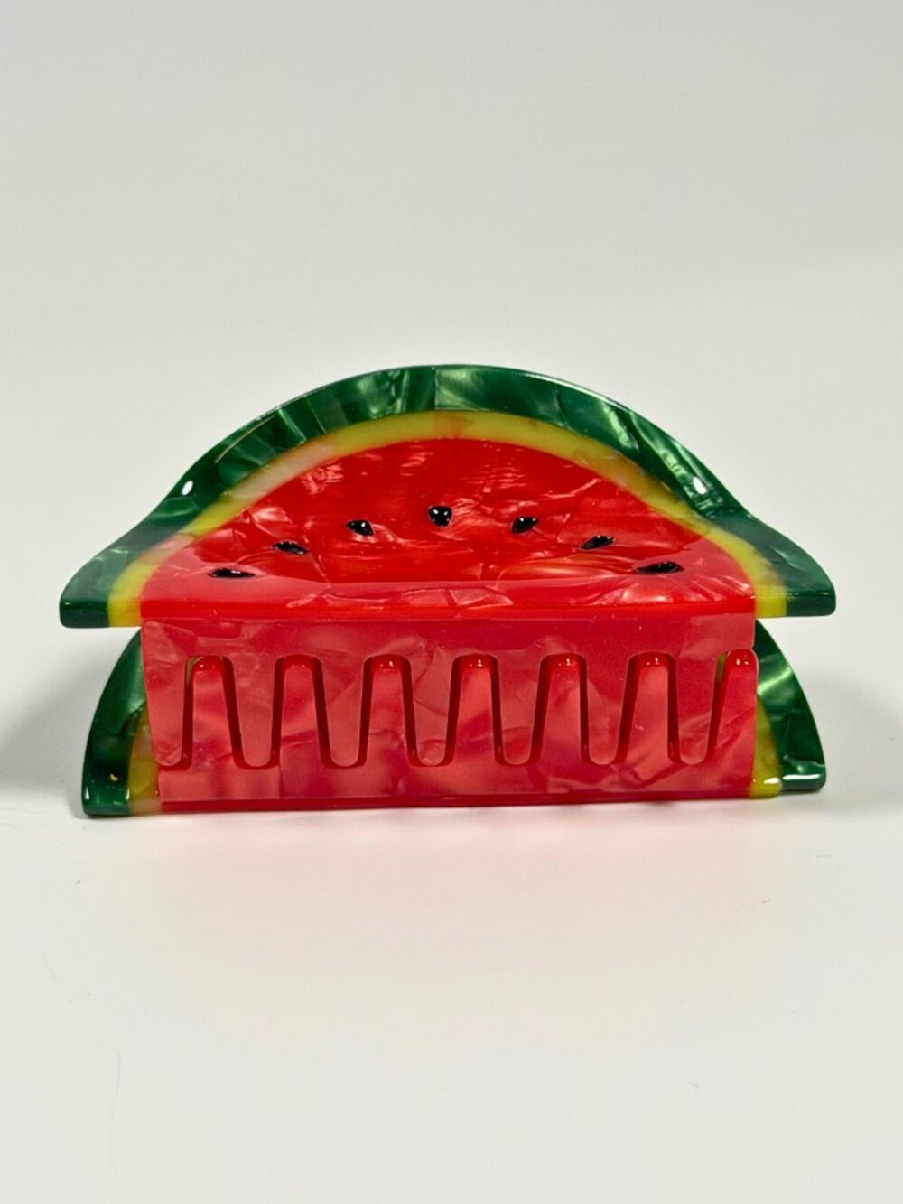 Cute Small Watermelon Slice Hair Claw Clip Acrylic Cellulose Acetate for Summer
